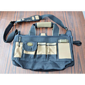 CLC Custom LeatherCraft Tool Bag 15" Multi-Compartment Tote with Strap